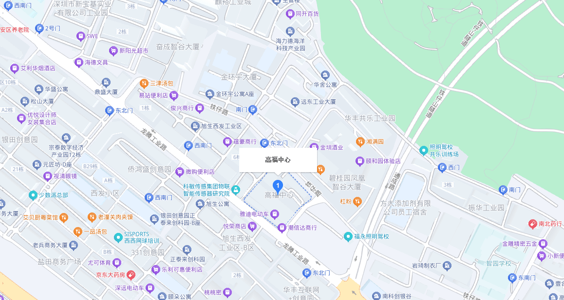 高福中心园区位置地图
